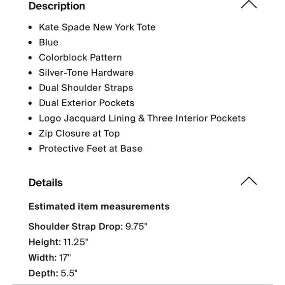 Kate Spade Cameron Tote Black Gray Leather Colorblock Office Career Laptop Bag - Picture 8 of 8